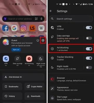 Opera para Android: Cómo Configurar el Bloqueador de Anuncios