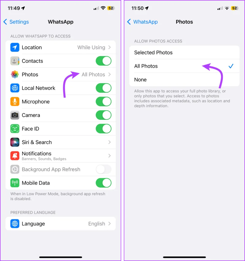 วิธีแก้ไขรูปภาพ WhatsApp ที่ไม่แสดงในคลังภาพบน iPhone หรือ Android