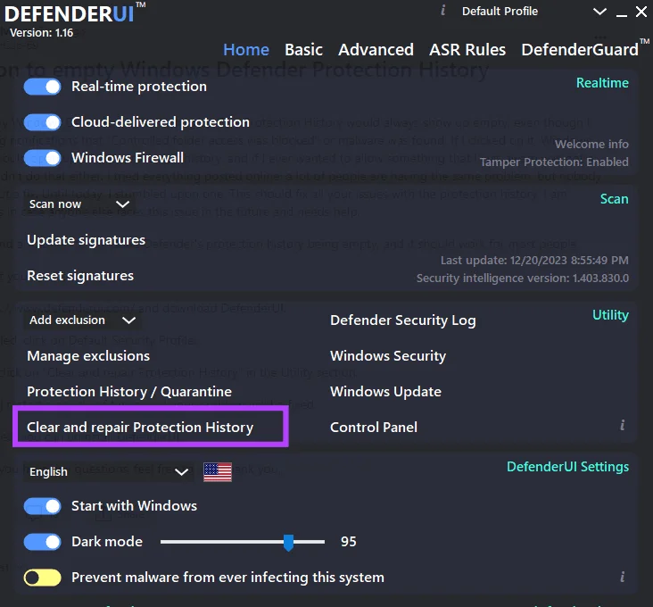 Las 6 soluciones principales para el historial de protección de seguridad de Windows que falta