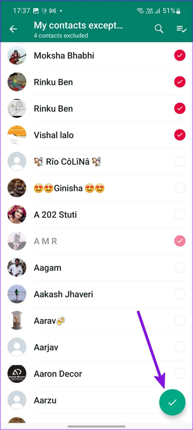 วิธีซ่อนการดูครั้งล่าสุดจากผู้ติดต่อเฉพาะบน WhatsApp