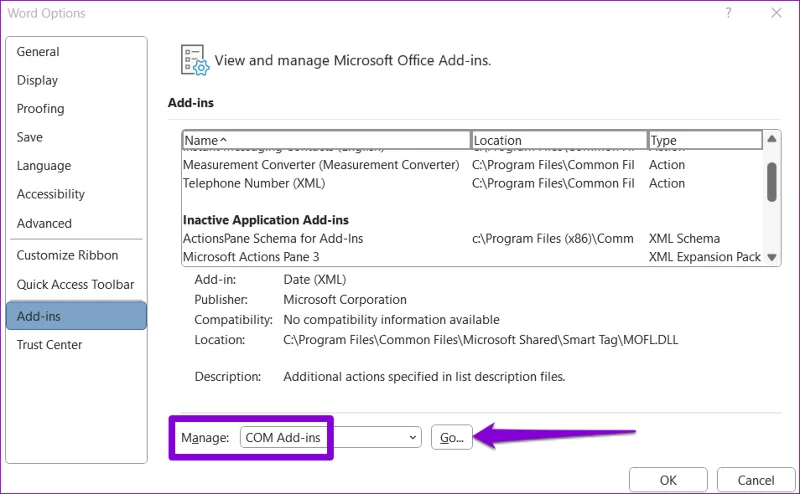 Las 7 formas principales de corregir la lectura en voz alta que no funciona en Microsoft Word para Windows