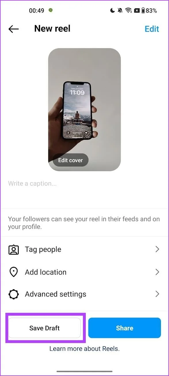 Comment enregistrer, accéder ou supprimer des brouillons sur Instagram