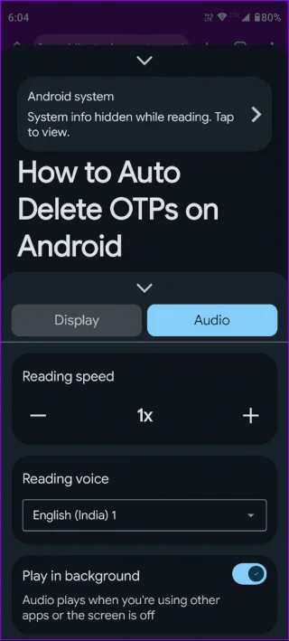 Comment utiliser l'application Mode Lecture sur Android