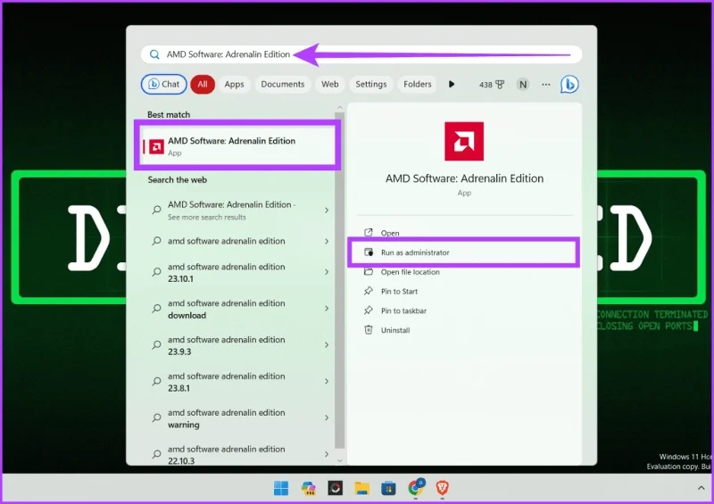 Logiciel AMD Adrenalin