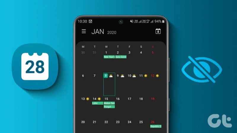12 correzioni per il calendario Samsung che non mostra eventi e festività