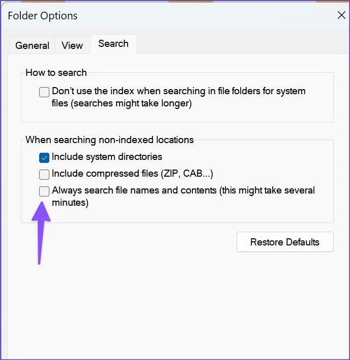 Las 14 formas principales de arreglar la búsqueda del Explorador de archivos que no funciona en Windows 11