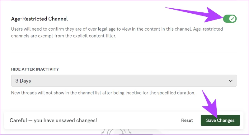 Come abilitare o disabilitare i canali NSFW su Discord