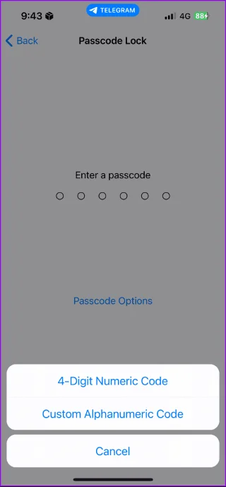 Come bloccare Telegram utilizzando il passcode su dispositivo mobile e desktop
