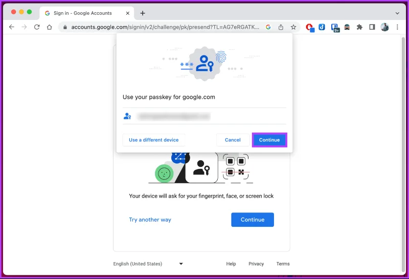 So löschen Sie einen Google Passkey von einem Desktop oder Mobilgerät