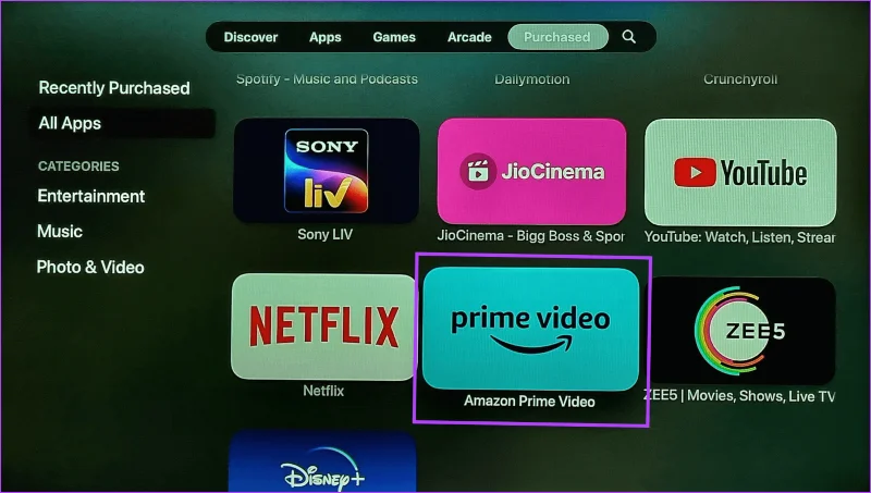 Come aggiornare il software e le app di Apple TV