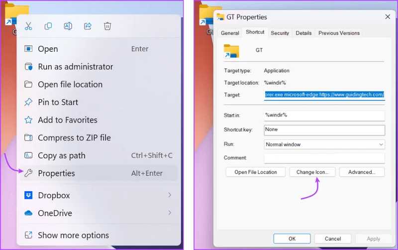 Cómo crear accesos directos para abrir con un navegador específico en Windows