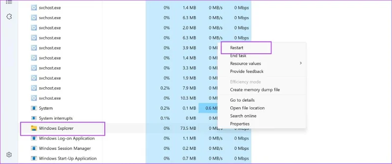 4 formas de reiniciar el Explorador de archivos de Windows