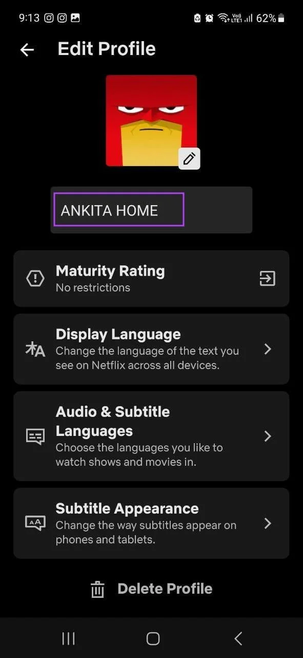 Hoe u een aangepaste profielfoto instelt op Netflix