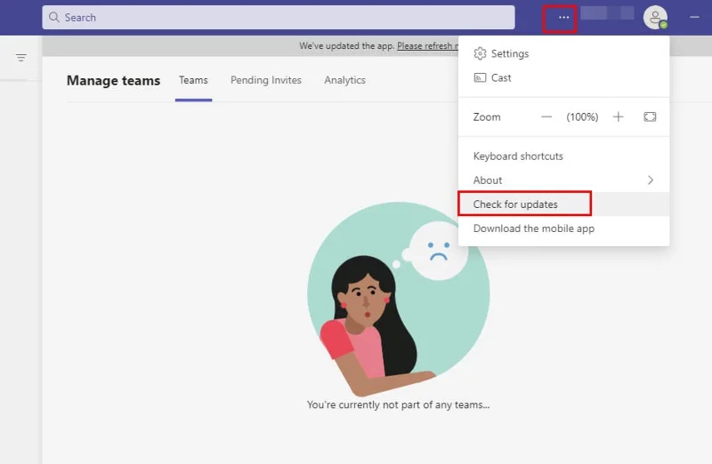 Microsoft Teamsの修正: 接続できませんでした