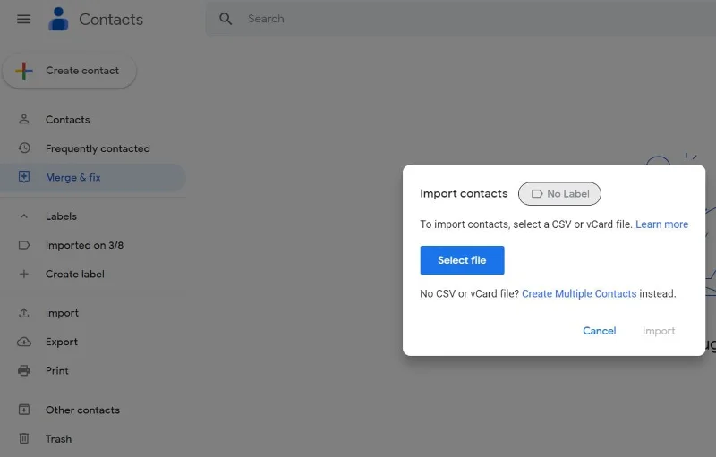 Exportați Contactele din Outlook și Importați-le în Gmail
