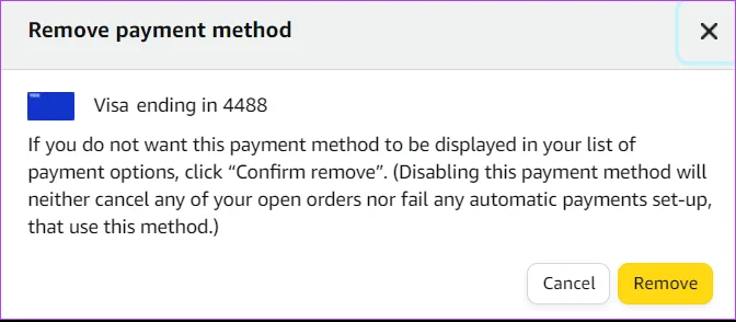 So löschen Sie eine Kreditkarte von Amazon