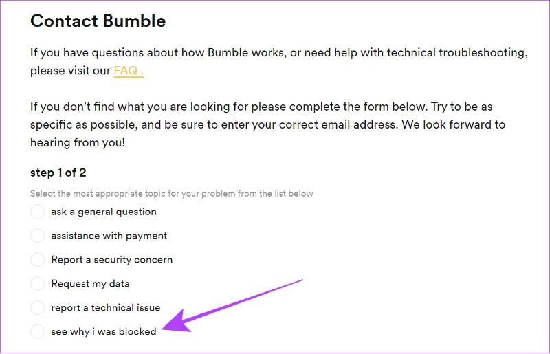 Comment se débarrasser du bannissement de Bumble