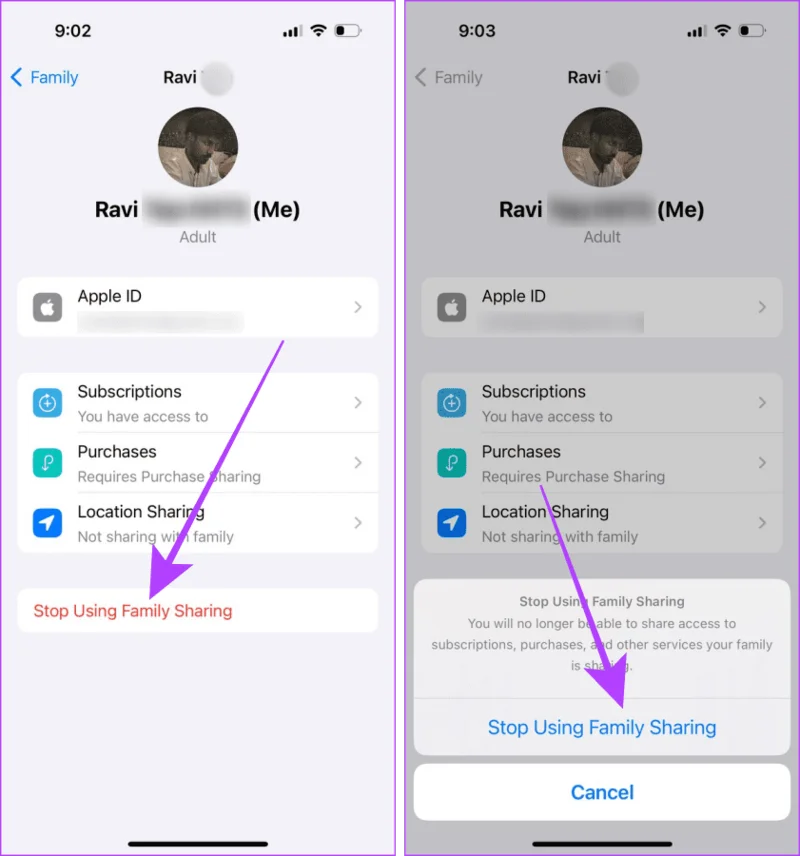 Hoe u Family Sharing kunt verlaten op iPhone, iPad en Mac
