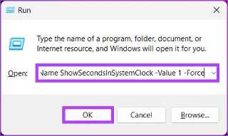 Cómo mostrar segundos en el reloj de Windows 11