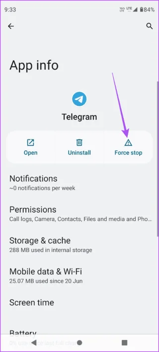 7 migliori soluzioni per Telegram che non funziona sui dati mobili