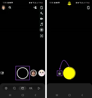 4 modi per registrare su Snapchat senza tenere premuto il pulsante