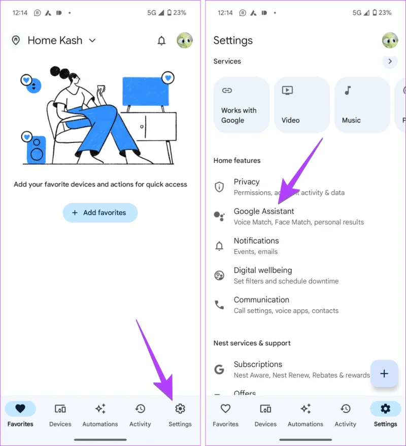 Hoe Google Assistent-instellingen te openen