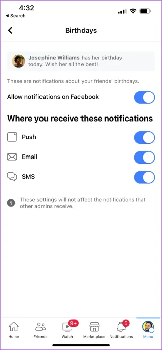 6 meilleures solutions pour les notifications d'anniversaire qui ne s'affichent pas sur Facebook
