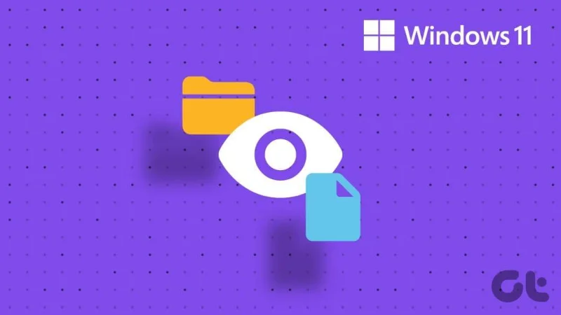 Cómo mostrar archivos y carpetas ocultos en Windows 11