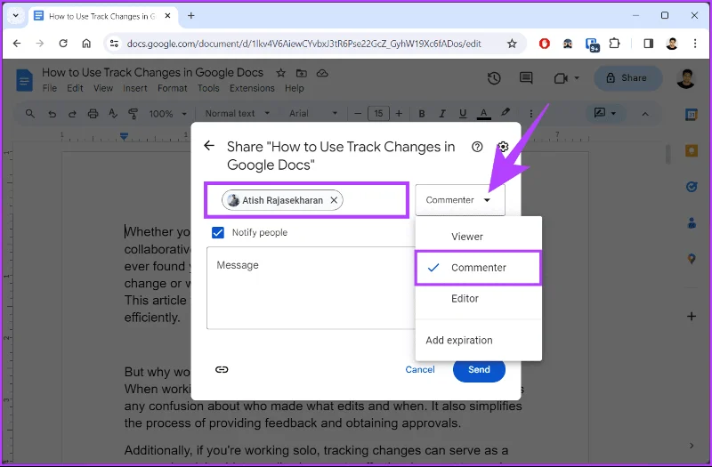 Comment utiliser le suivi des modifications dans Google Docs