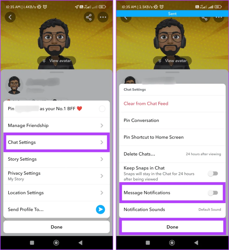 Comment désactiver quelqu'un sur Snapchat
