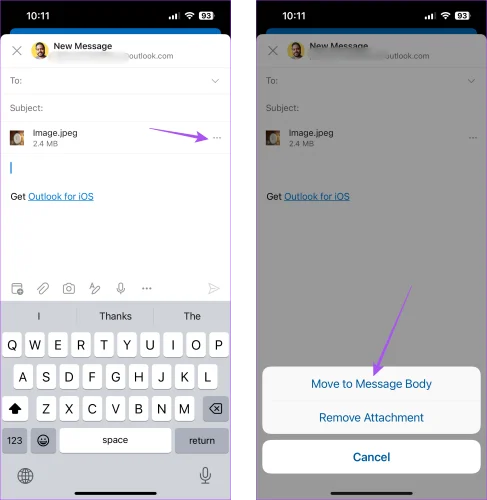 Come aggiungere immagini all'e-mail e al corpo dell'e-mail di Outlook su dispositivi mobili e desktop