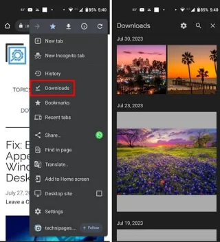 Cum să ștergi istoricul descărcărilor Android