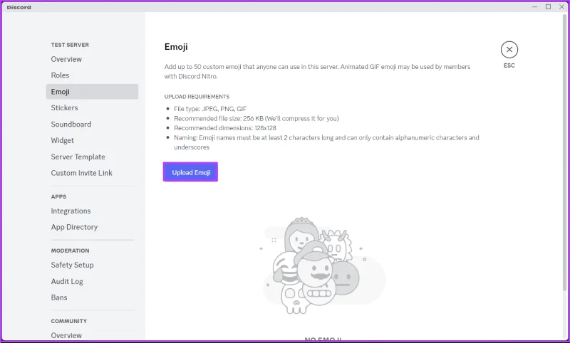 Come inserire gli emoji nei nomi dei canali Discord
