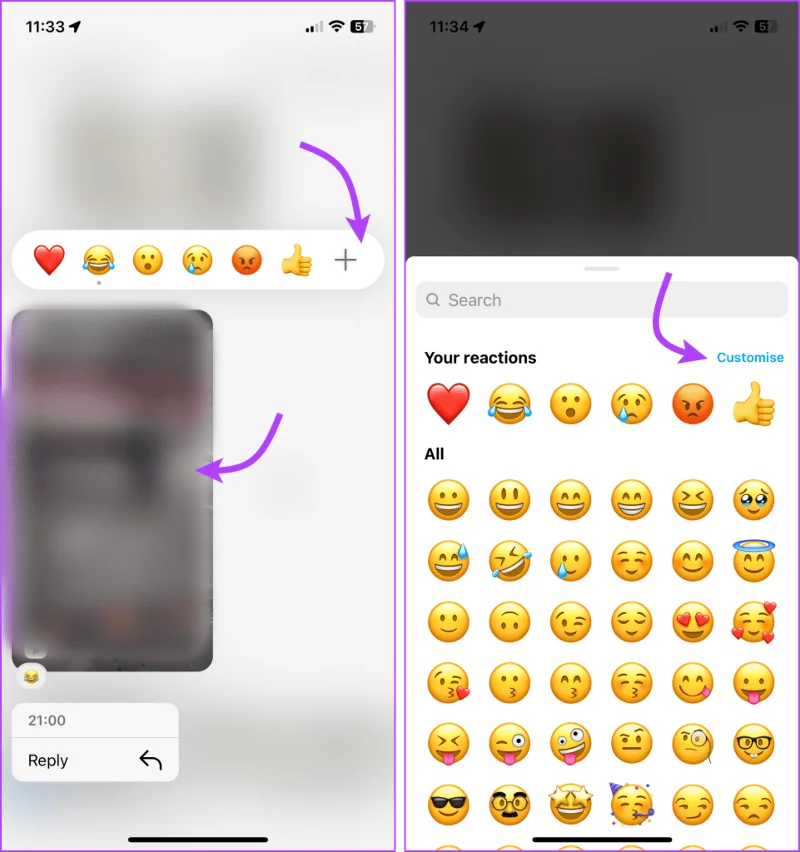 Hoe te reageren op Instagram-berichten met verschillende Emoji's