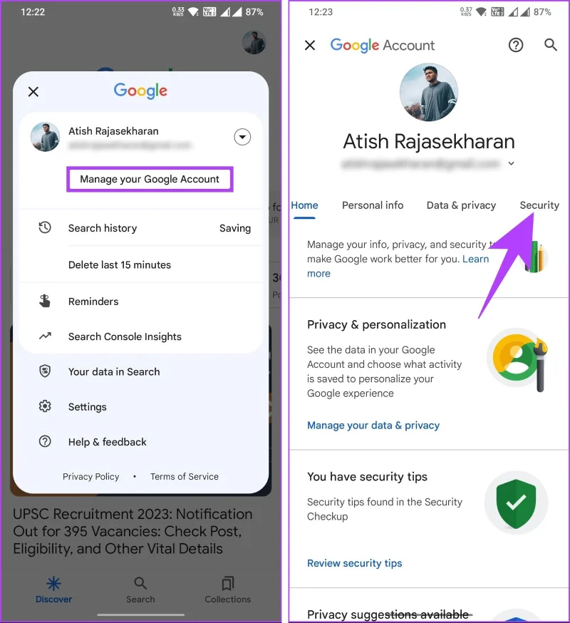 So löschen Sie einen Google Passkey von einem Desktop oder Mobilgerät