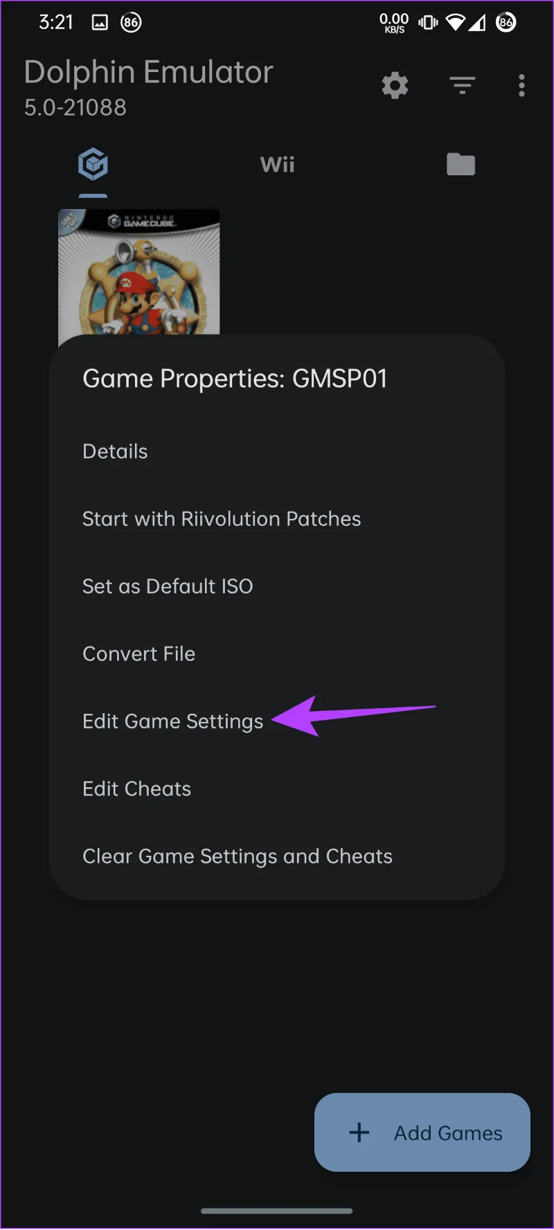 Comment obtenir et ajouter des jeux à Dolphin Emulator