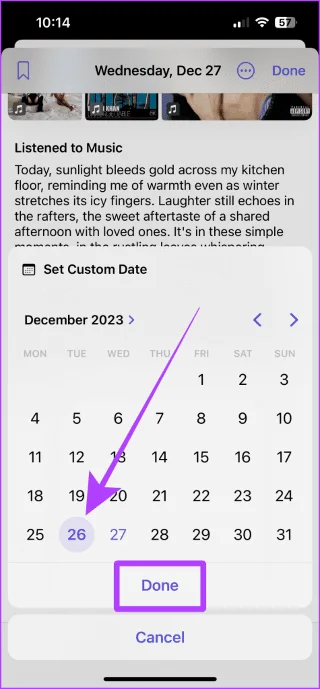 Hoe u de Journal-app op uw iPhone gebruikt