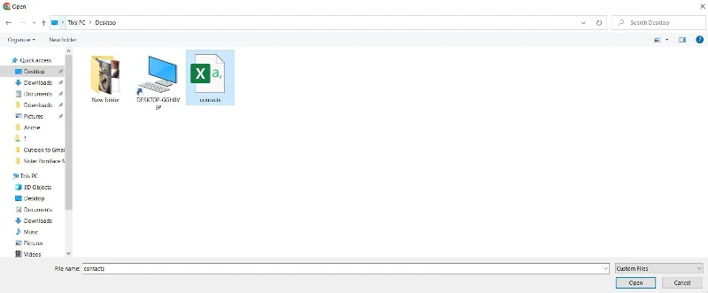 Exportați Contactele din Outlook și Importați-le în Gmail