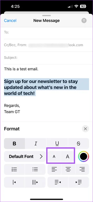 Hoe u de letterstijl in Apple Mail op iPhone, iPad en Mac kunt wijzigen