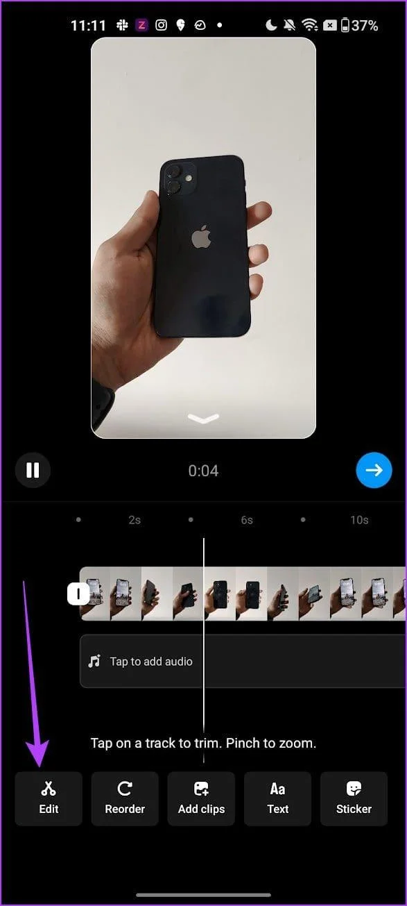 Come modificare i reel utilizzando l'editor integrato di Instagram