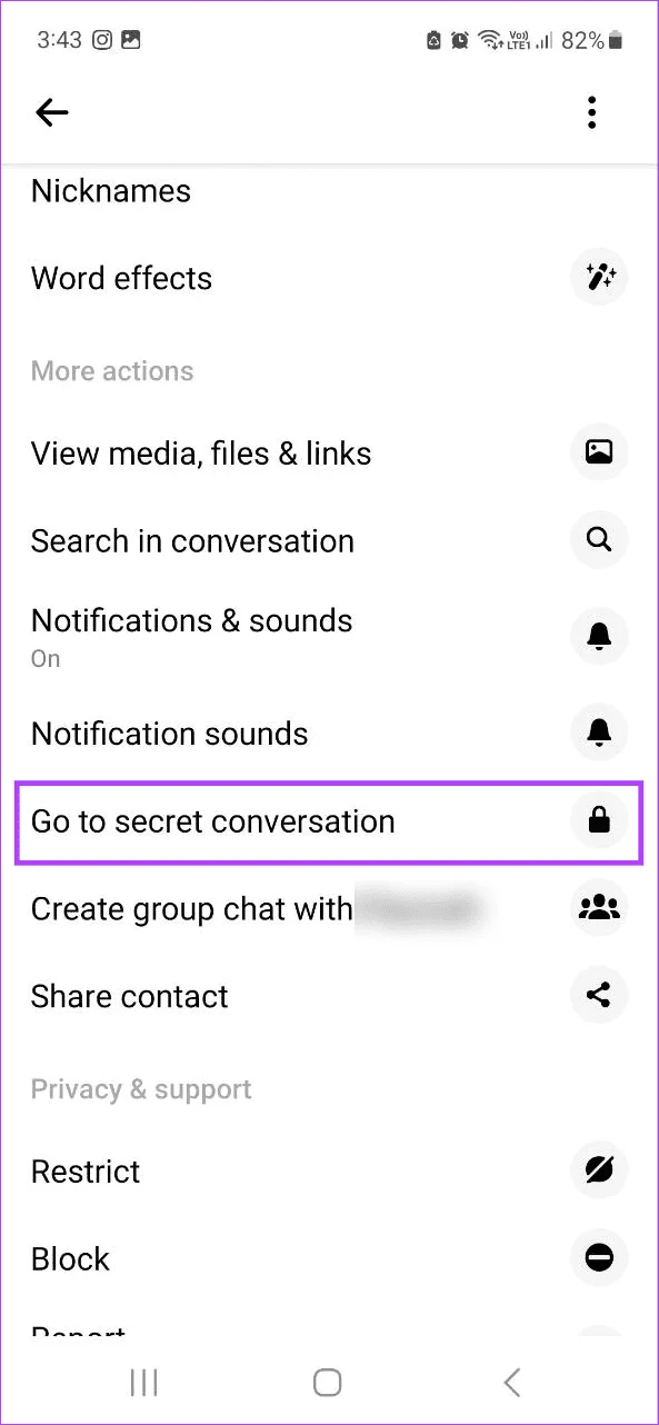 Come visualizzare le conversazioni segrete su Messenger