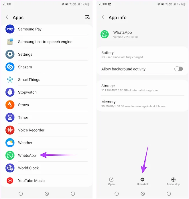 7 modi per risolvere WhatsApp che non funziona su Wear OS