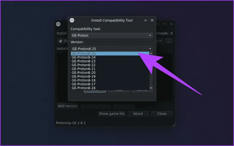 Cómo instalar Proton GE en Steam Deck