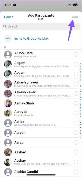 Come aggiungere qualcuno alla chat di WhatsApp