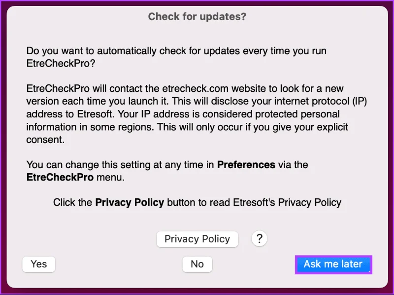 Come leggere e condividere il report di sistema su MacBook