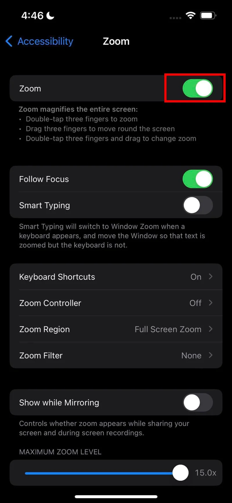 IPhone o iPad: La pantalla aparece demasiado grande o demasiado ampliada