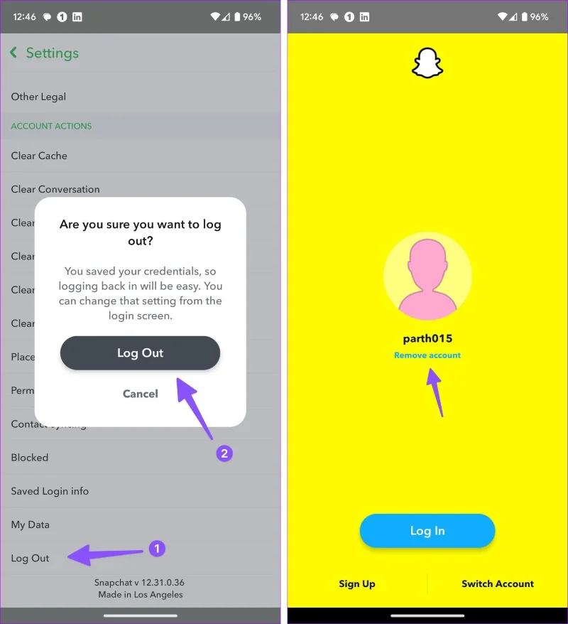 3 manieren om een ​​opgeslagen Snapchat-account van elk apparaat te verwijderen