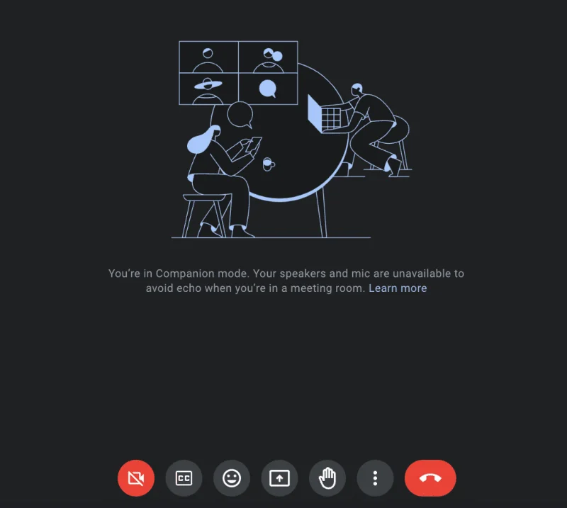 Jak korzystać z trybu towarzyszącego w Google Meet