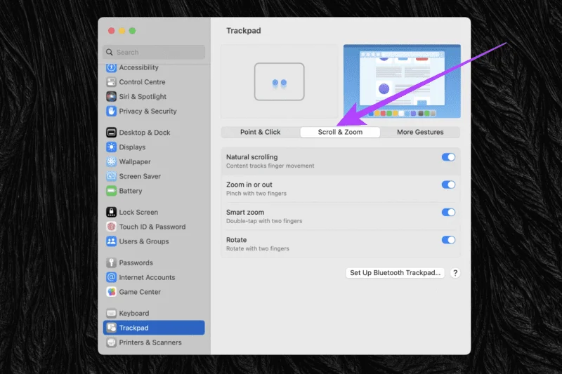 Come invertire la direzione di scorrimento su Mac