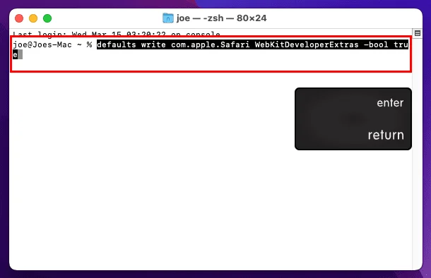 MacOS: Web Inspector In Safari Inschakelen